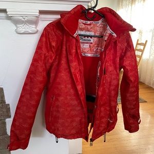 Morrow, women’s Ski Jacket 5000mm Waterproof, size S small, red